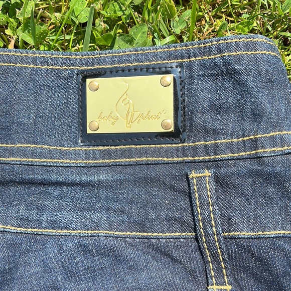 Women’s Babyphat flared dark wash jeans - Picture 5 of 7